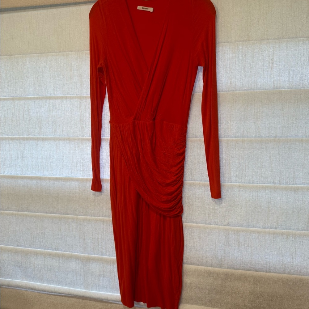 Bailey 44 Vibrant Red Long Sleeve Dress